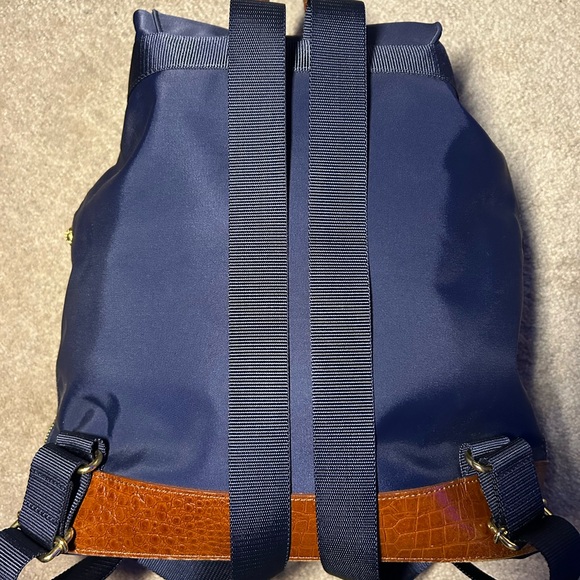 Valentino Garavani Sport Navy and Brown Womans Backpack - Picture 3 of 10